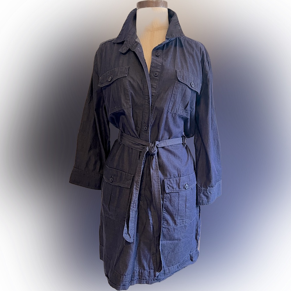 J Crew Denim Shirt Dress. Size L. 100% cotton.